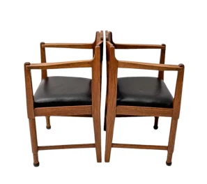 Two Art Deco Amsterdamse School Armchairs, by Frits Spanjaard, 1920s